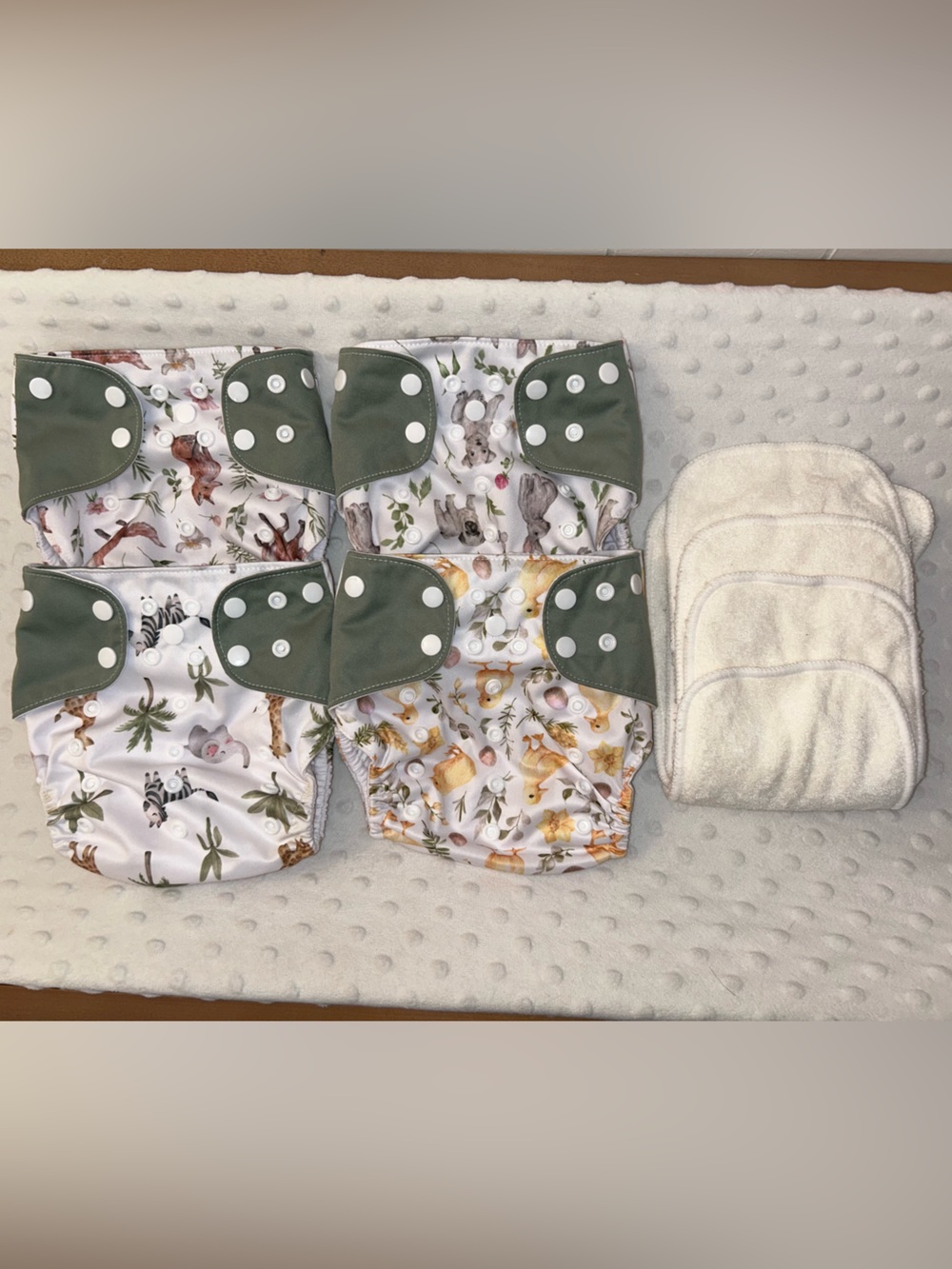 Snap Cloth Diaper Cover with Animal Print